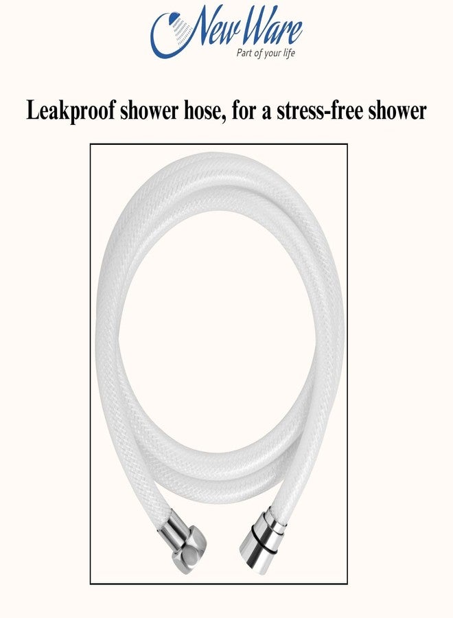 NEW WARE طقم خرطوم دش يدوي وخرطوم دش يدوي من نيو وير، بطول 1.5 متر من مادة PVC | ملحق حمام مرن، مقاوم للتشابك ومتين - Image 2